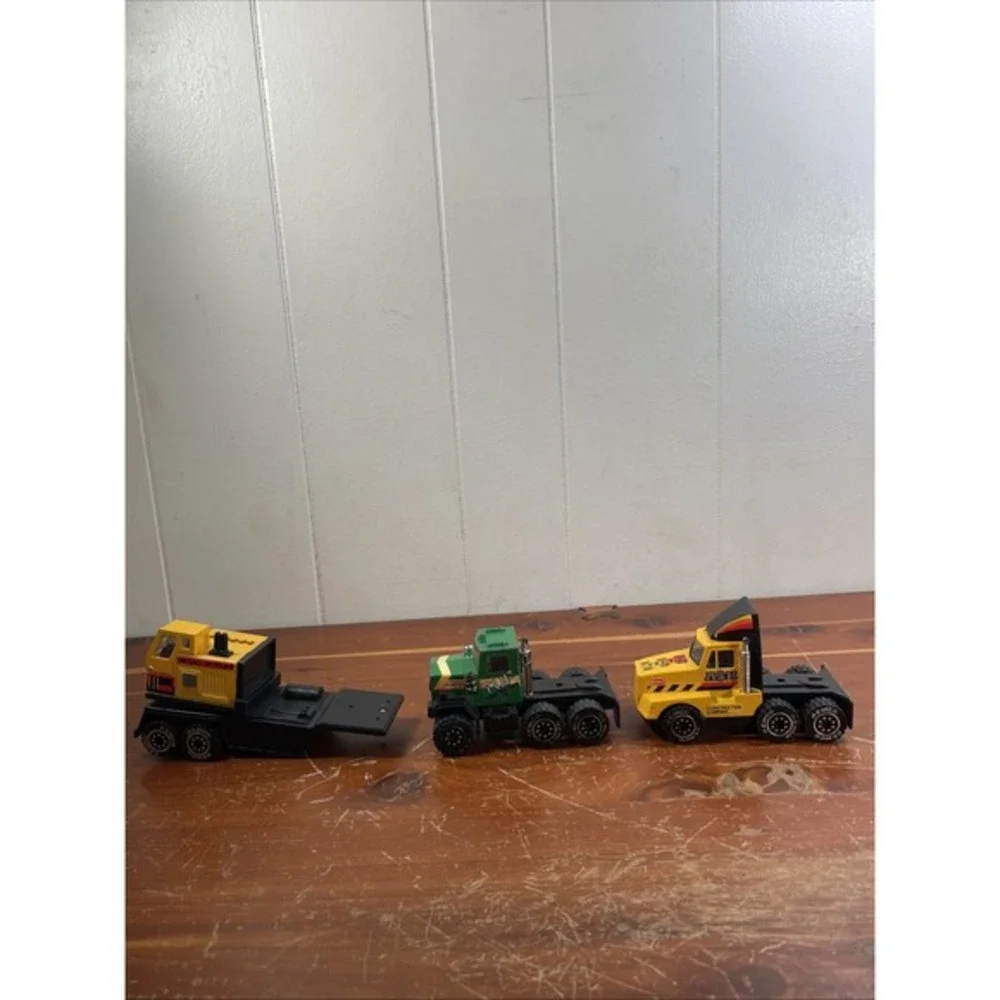 Lot of 3 Vintage REMCO‎ Die-Cast Trucks 1983–1987 Construction Tough Wheels...